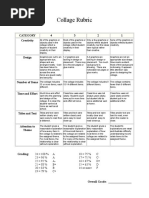 Collage Rubric