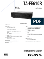 Sony Ta Fe610r Manual