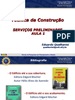 1 Aula - Serviços Preliminares e Canteiro de Obras