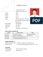 Curriculum Vitae: Ardihendrawan19@yahoo - Co.id