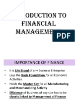 Introduction To Financial Management