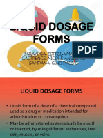 Liquid Dosage Forms