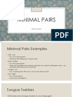 Minimal Pairs