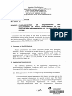 MC 2010-14 - Standardization of Requirements and Enhancement of Public Participation in The Streamlined Implementation of The Philippine EIS System