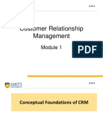 Amity MBA CRM Module 1