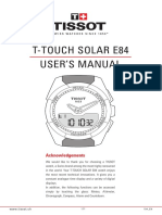 Tissot T Touch Expert Solar Manual PDF