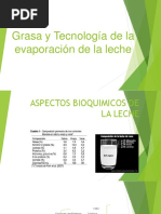 Tecnología de La Evaporación de La Leche