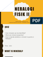 Mineralogi Fisik II