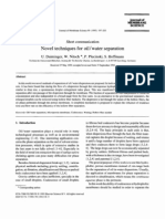 Novel Techniques For Oil/water Separation: U. Daiminger, W. Nitsch, P. Plucinski, S. Hoffmann