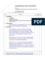 Checklist Knee Examination