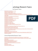 Forensic Psychology Research Topics - IResearchNet