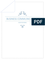 Business Communication Report