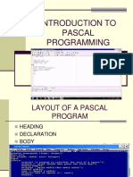 Introduction To Pascal Programming