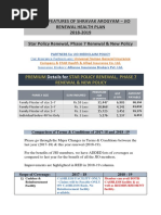 Salient Features of Shravak Arogyam - Jio Renewal Health Plan 2018-2019 Star Policy Renewal, Phase 7 Renewal & New Policy