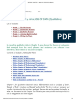 Writing Chapter 4 - Analysis of Data (Qualitative)