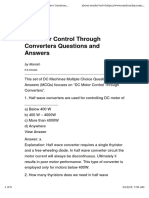 Questions & Answers On Motor Control by Static Power Converters