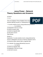 Parallel Circuits6. Questions On Power and Power Factor