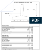 Retaining Wall Stability Check