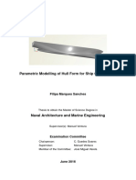 Parametric Modelling of Hull Form For Ship Optimization: Filipa Marques Sanches