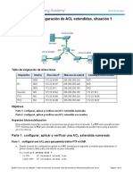 4.2.2.10 Packet Tracer - Configuring Extended ACLs Scenario 1