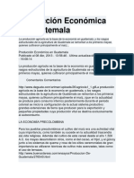 Producción Económica en Guatemala