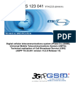 ETSI TS 123 041: Technical Specification