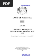 Act 104 Lembaga Kemajuan Terengganu Tengah Act 1973