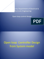 Tripoli University Department of Electrical & Electronic Engineering Open Loop Control Design