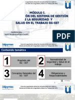 Certificación de Capacitación (SG-SST) - Modulo I Sesion 1 y 2