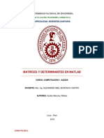 Informe Matrices Determinantes Matlab