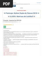 13 Pontos - Esquema Ouro R$12,50 - LotoFacil - Como Ganhar Na Loteria - O Maior Fórum de Loterias Do Brasil