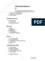 Differential Diagnosis: Hallows Around Light