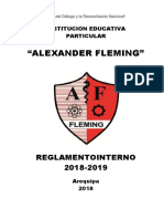 REGLAMENTO INTERNO 2018 2019 Estudiantes PDF