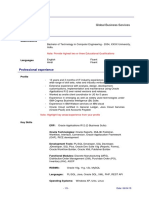 Sample EBS Technical - Resume