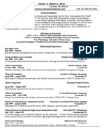 Charles S Shinaver III PHD Resume 9 13 2010