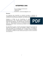 La Patentometria en La Inteligencia Empresarial