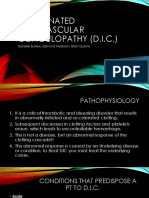 Disseminated Intravascular Coagulopathy Dic 1 1