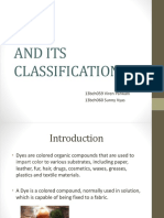 Classification of Dyes