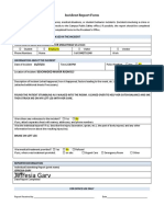 Jefresia Gary: Incident Report Form