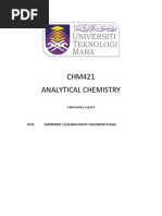 Lab Report CHM421 Experiment 1