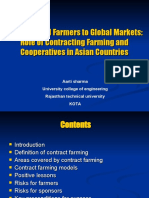 Linking Small Farmers To Global Markets: Role of Contracting Farming and Cooperatives in Asian Countries