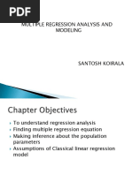 Multiple Regression Analysis and Modeling