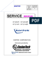 CRT Monitor KT2914F 2914DF Service Manual