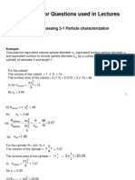 Solutions For Sample Questions Used in Lectures