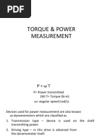 Torque & Power Measurement