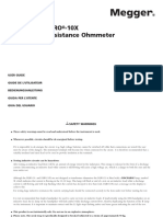 Dlr010hd Megaohm Meter Metesco