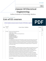 List of EE Courses - Department of Electrical Engineering