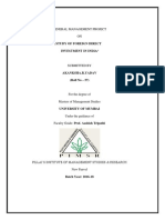 Project Report On Fdi in India