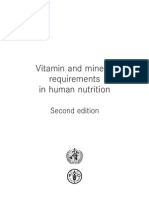 Vitamin and Mineral Requirements in Human Nutrition