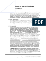 Specification For Internal Gear Pumps: 1.0 General Description